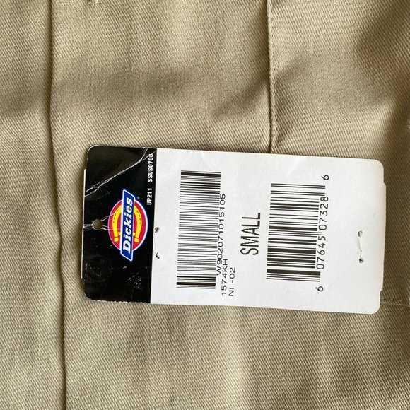 NWT Classic Dickies Khaki SS Work Shirt Sz.S - Picture 3 of 6